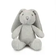 Frankie & Friends 20cm Bunny Rattle Plush Animal Kids/Child Stuffed Toy Grey 0m+