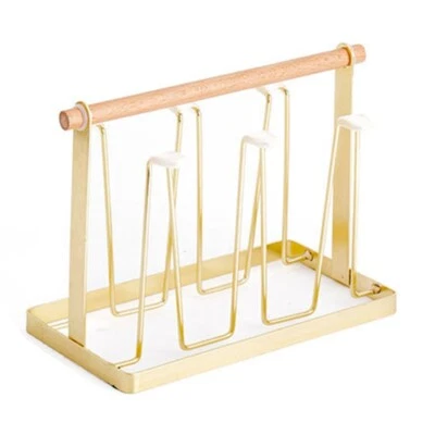 Utility Large Capacity Anti Corrosion Mug Holder Stable Firm Cup Drying Rack