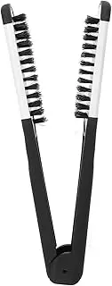 V-Shaped Clip-on Comb, Double-Sided Breathable Splint Comb, Hog Hair Straightening Comb, Durable Hairdressing Tool for Salons for Men Women