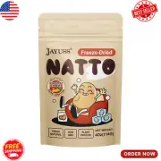 JAYUSS Japanese Natto Freeze Dried Natto Beans 4 Oz, Non-GMO Fermented Soybean,