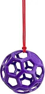 DAFORERAL Farm Stall Hanging Feeder Toy Ball for Horses, Goats, Sheep – Durable TPR Feeding Ball, Hay Feeder for Animal Enrichment, Stretch-Resistant Design (Purple)
