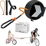 Fosoloni Tow Rope Bicycle, 2 m Bicycle Pull Rope Children and Adults, Fits All Handlebars, 120 kg Load Capacity, Towing System for Children's Bicycles, E-Bikes, Children's MTB Bike