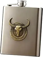 Outanaya Stainless Steel Hip Flask for Wine Coffee Portable Camping Liquor Bottle Compact for Outdoor Activities