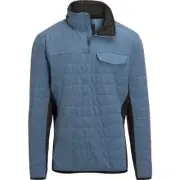 NWT NEW Mountain isles 1/4 zip hybrid hood popover sherpa lined jacket warm S