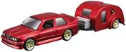 Maisto 1/64 1988 BMW 3 Series M3/Traveler Trailer Red Assembled