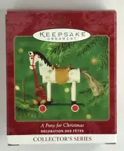 2000 Hallmark Keepsake Ornament A Pony For Christmas Collector's Series