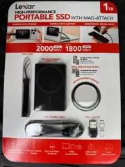 NEW! Lexar SL500 High Performance Portable SSD 1TB with Magnetic Set Mag Attach