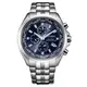 CITIZEN星辰錶 AT8200-87L 時尚電波對時計時光動能腕錶/藍面 44mm