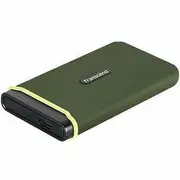 Transcend Esd380c 4 TB Portable Solid State Drive - External - Military Green - Notebook, Smartphone, Desktop PC, Gaming Console, Tablet Device - USB