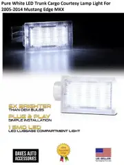 Rear Trunk Light Assembly LH RH Side LED Pure White For 05-14 Mustang Edge MKX