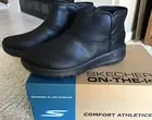 SKECHERS ankle boots ON THE GO Joy Harvest black sneakers slip on GOGA MAT 8 LA
