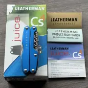 Leatherman Juice CS4 Glacier Blue multitool. New With Box