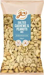 J.C.'S Quality Foods Salted Cashew Peanut Mix 375G