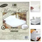 FABRIC Zippered Mattress Cover Waterproof Bed Bug Dust Mite Protect- (ALL SIZES)