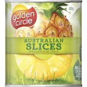 Golden Circle Australian Canned Fruit Tinned Pineapple Slices in Juice 440g