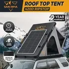 San Hima Kalbarri Roof Top Tent Hardshell With Roof Rack + 200W Solar Panel
