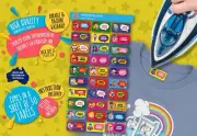 Superhero On Heat Transfer Personalised Name Label