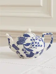 [Ralph Lauren Home] Ralph Lauren Home - + Burleigh Garden Vine Floral-print Earthenware Teapot - White - One size One size White