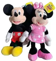 Disney Mickey Mouse Minnie Mouse Plush 10” Toy Stuff Animal Disney Junior Set