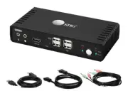 SIIG 2 Port 4K HDMI 2.0 Video Console KVM Switch with USB 2.0 (ce-kv0811-s1)
