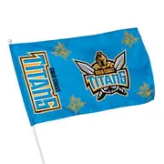Gold Coast Titans Licensed NRL KIDS Pole Game Day Flag Banner
