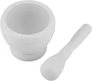 ZenithAur Mortar and Pestle Set, Manual Garlic Grinder for, Plastic Grinding Bowl Kitchen Tool for Efficient Food Preparation (ZenithAurDuCKRpV-03)