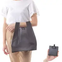 在飛比找momo購物網優惠-【ENVIROSAX】寬版折疊便當袋—酷黑丹寧