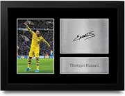 HWC Trading FR A4 Thorgan Hazard Borussia Dortmund Gifts Printed Signed Autograph Picture for Football Fans and Supporters - A4 Framed