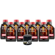 9L Motul 8100 X-MAX 0W40 Wix XP Filter Motor Oil Change Kit API SN