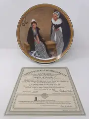 1986 Knowles Norman Rockwell "Words Of Comfort” Collector Plate NIB
