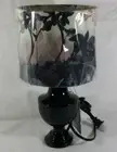 Threshold Mini 12" Desk or Table Lamp Floral Shade/Black Base (New with Tags)