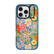 iPhone 16 Pro Impact Ring Stand Case MagSafe Compatible Flower Power