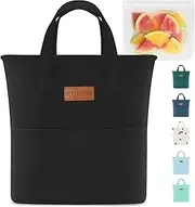[KUBYA] Lunch Box Lunch Bag for Women Adult Men Insulated Cooler Lunch Boxes Simple Reusable Lunchbag Cute Lunchbox Large Capacity Lunch Tote Bags for Picnic or Work, Included Food Storage Bag