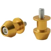 Bobbin Spools Swingarm Paddock Stand Adaptors M10 Motorbike Motorcycle Gold