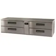 ** Skope PGLL300R Pegasus Horizontal 2/1 Series Four Drawer Low Bench Fridge