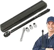 Automotive Torque Wrench - Multipurpose Non-slip Handle Car Torque Wrench,Portable Metal Spanner Tool for Automobile Machinery Electrical Motorcycle