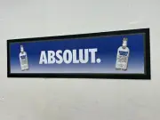 ABSOLUT VODKA RUBBER BACKED BAR MAT RUNNER