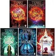 discworld novel series 1 :1 to 5 books collection set (the colour of magic, the light fantastic, equal rites, mort, sourcery)