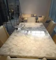 72" x 36" Agate Stones Table Top Handmade Natural Stones Home interior decor