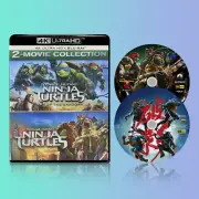 4K Blu-ray set Teenage Mutant Ninja Turtles 1+2 English characters [忍者神龟1+2 ]