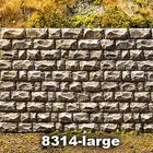 Chooch Enterprises 8314 All Scale Cut Stone Retaining Wall -- Large