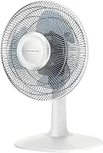 Rowenta Essential + Table Fan, High Performance, Quiet, 2 Speeds, Compact, Adjustable Oscillation and Orientation VU2310F0