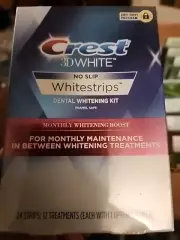 CREST Whitestrips 3D White MONTHLY WHITENING BOOST Strips EXP N/2018 NEW SEALED