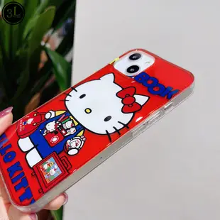 可愛 卡通 凱蒂貓 hello kitty 矽膠軟殼 適用於iPhone14 Pro max i12 i13pro手機殼