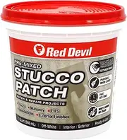 [Red Devil] 0450 Pre Mixed Stucco Patch, Off White, Quart, 1 Pack