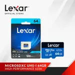 MICROSD MICRO SD LEXAR 高性能 633X MICRO SDXC UHS-1 A1 64GB 64G