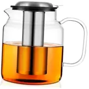 68oz Glass Teapot with Stainless Steel Removable Infuser, 68 fluid ounces