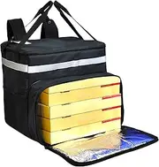 Food Delivery Backpack, Insulated Thermal Pizza Bag for Uber Eats Doordash, Large Leakproof Waterproof Delivery Bag for Bike