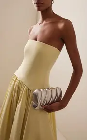 [SIMKHAI] Reya Silver-Tone Metal Clutch