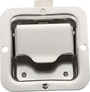 iplusmile 1Pc Stainless Steel Latch Lock for Trailer and Rv Engineering Vehicles Durable Weatherproof Door Locking Latch Secure Toolboxes and Easy Replacement for Worn Locks
